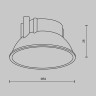 Декоративная черная рамка-отражатель для светильников серии Alfa LED MAYTONI Accessories Ring8-10W-RD-B