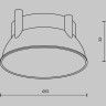 Декоративная рамка-отражатель MAYTONI ALFA LED Ring12-15W-RD-BS для накладных светильников серии Alfa LED