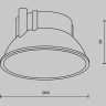 Декоративная рамка отражатель MAYTONI ALFA LED Ring8-10W-RD-BS