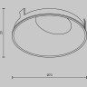 Декоративная рамка-отражатель MAYTONI WISE Ring057-10-B