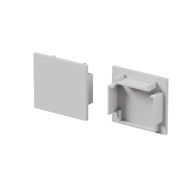 Комплект заглушек (для профиля 25×22) 2 шт., MAYTONI ALM-2522-S-EC 642065