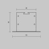 Комплект заглушек (для профиля 50×35) 2 шт., MAYTONI ALM-5035T-S-EC 642034