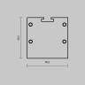 Комплект заглушек (для профиля 72×36) 2 шт., MAYTONI ALM-7236T-S-EC 642083