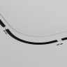 Коннектор радиусный MAYTONI LEVITY TRA184-R900-12B R900 встраиваемый под ГКЛ 9,5мм черный
