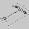Коннектор с тросовым подвесом MAYTONI TAU TRA101SWT-2B в шинопровод Exility