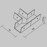 Коннектор T-образный MAYTONI O-TR001-TC для профиля Elasity IP