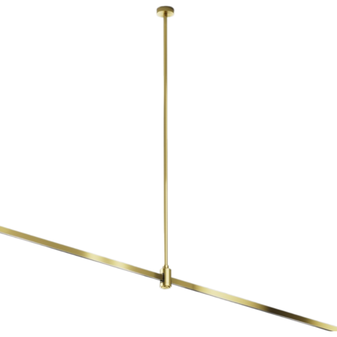 Крепление потолочное MAYTONI LONG FLARITY TRA159C-B1-BS 700мм с вводом питания латунь