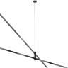 Крепление потолочное MAYTONI LONG FLARITY TRA159С-D1-B двойное 700мм черный