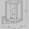 Настенный светильник (бра) MAYTONI CELL O452WL-01GF
