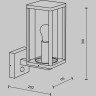 Настенный светильник (бра) MAYTONI CELL O452WL-01GFSR