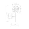 Настенный светильник (бра) MAYTONI LIGERO MOD061WL-01BS