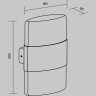 Настенный светильник (бра) MAYTONI ROM O442WL-L12GF3K