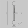 Настенный светильник (бра) MAYTONI TEATRO MOD287WL-02BS