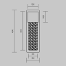 Настенный светильник MAYTONI GOLTHIC MOD474WL-L20B3K