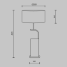 Настольный светильник MAYTONI GLAMPING MOD437TL-02B