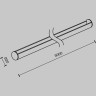 Опорный стержень MAYTONI PARITY TRA130SR-3B 3м черный