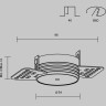 Основание MAYTONI PA001-TRS-B для вывода провода подвесного светильника