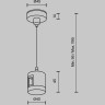 Подвес тросовый MAYTONI HANG FLARITY TRA157SW-IPC1-B с прямым коннектором питания черный