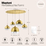 Подвесная люстра MAYTONI FERMI P140-PL-170-5-G