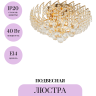 Подвесная люстра MAYTONI KAROLINA DIA120-06-G