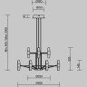 Подвесной светильник MAYTONI ARANA MOD401PL-L72BS3K
