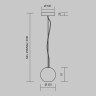 Подвесной светильник MAYTONI BASIC TEXTURE MOD461PL-01BG