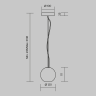 Подвесной светильник MAYTONI BASIC TEXTURE MOD461PL-01GR