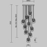 Подвесной светильник MAYTONI BIOLOGY MOD367PL-L30BBSK