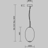 Подвесной светильник MAYTONI BRUMA MOD397PL-L19CH3K