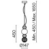 Подвесной светильник MAYTONI COLLAR P069PL-L17G3K