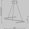 Подвесной светильник MAYTONI CURVE MOD242PL-L33BK