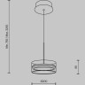 Подвесной светильник MAYTONI DRESS CODE MOD348PL-L14BBS3K