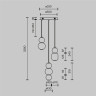 Подвесной светильник MAYTONI DROP MOD273PL-L33G3K