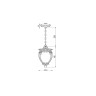 Подвесной светильник MAYTONI FLEUR O414PL-01GB