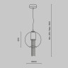 Подвесной светильник MAYTONI FLUSSO P095PL-01BZ