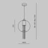 Подвесной светильник MAYTONI FLUSSO P095PL-01BZ1