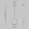 Подвесной светильник MAYTONI GLAMPING MOD437PL-01BG