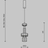 Подвесной светильник MAYTONI LEVEL MOD253PL-L18BS3K2