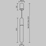Подвесной светильник MAYTONI MIST P101PL-L500-12W3K-BS