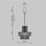 Подвесной светильник MAYTONI NAMIKI MOD465PL-L12BK3