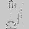 Подвесной светильник MAYTONI PLATO P076PL-L12W4K-W