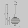 Подвесной светильник MAYTONI REELS MOD268PL-01G