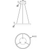 Подвесной светильник MAYTONI RIM MOD058PL-L22BK