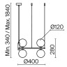 Подвесной светильник MAYTONI RING MOD013PL-04BS1