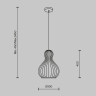 Подвесной светильник MAYTONI ROOTS MOD192PL-01W1