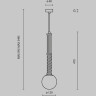 Подвесной светильник MAYTONI TEATRO MOD287PL-01BS