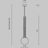 Подвесной светильник MAYTONI TEATRO MOD287PL-01BS1