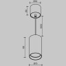 Подвесной светильник MAYTONI VOL P100PL-20W4K-BS