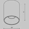 Потолочный светильник MAYTONI ALFA LED C064CL-8W4K-RD-WB