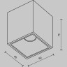 Потолочный светильник MAYTONI ALFA LED C065CL-8W2.7K-SQ-B